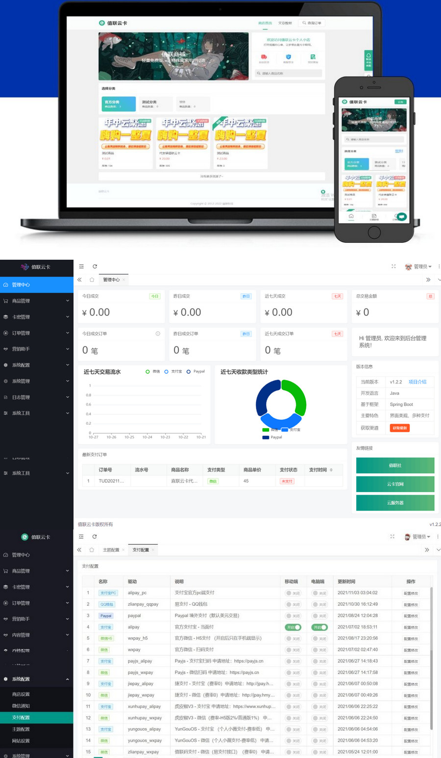 开源版值联云卡自动售卡商业系统v2.0.0+图文搭建教程 开源版值联云卡自动售卡商业系统v2.0.0+图文搭建教程