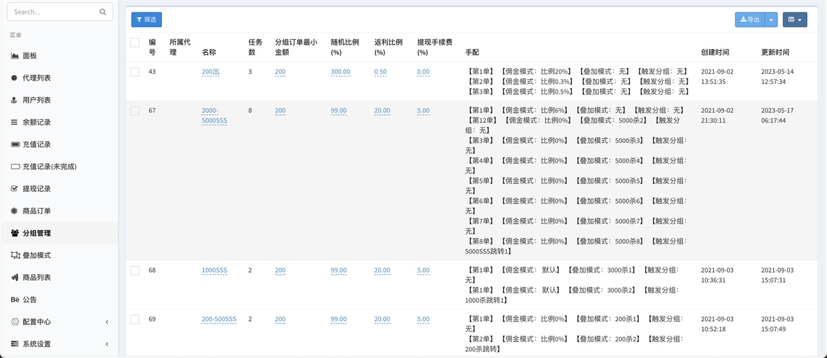中英双语言海外任务刷单投资理财源码/叠加分组模式+代理分销/前端vue编译后