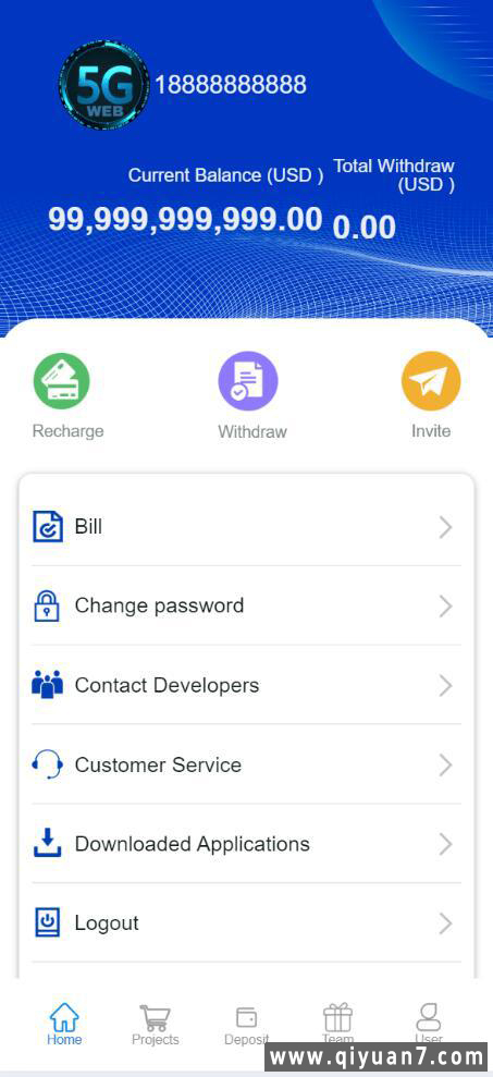 海外5G投资理财系统