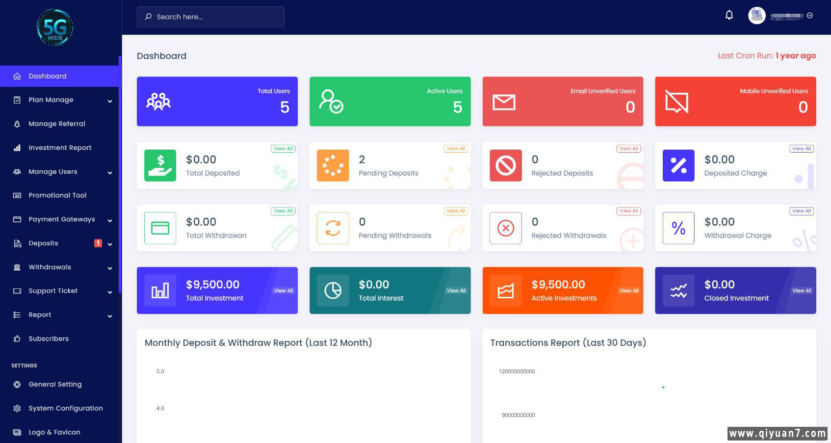 海外5G投资理财系统