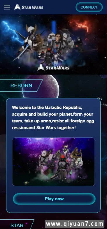 英文版星球大战NFT+区块链锁仓投资系统支持MetaMask登录