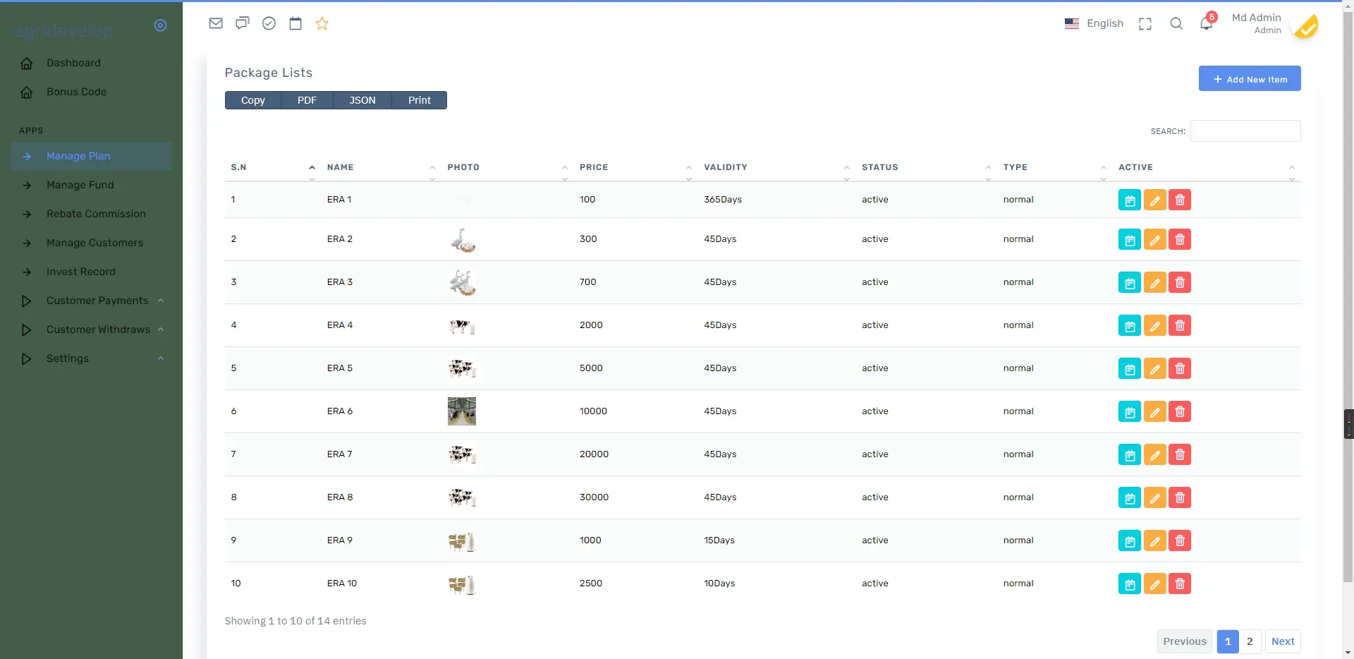 纯英文海外鸡鸭养殖挖矿奶牛基金矿机投资理财源码下载