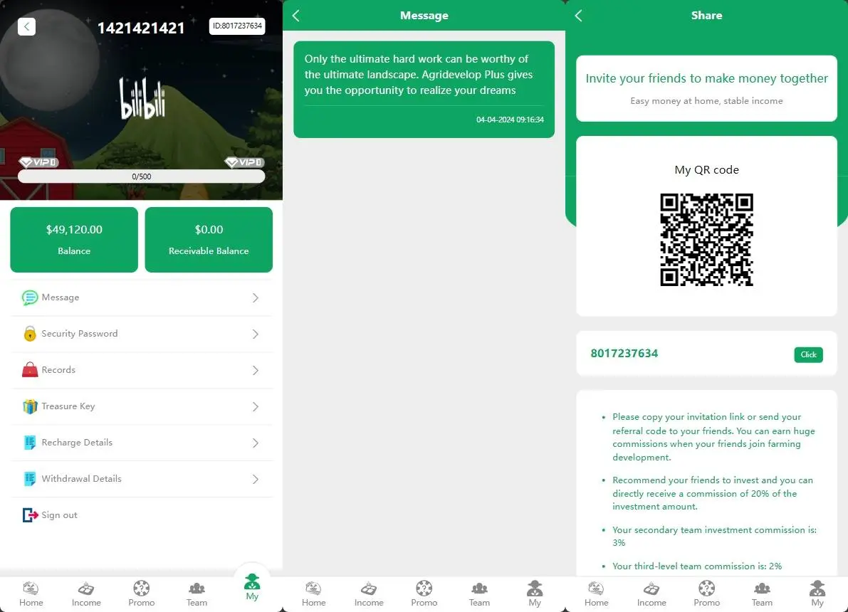 纯英文海外鸡鸭养殖挖矿奶牛基金矿机投资理财源码下载