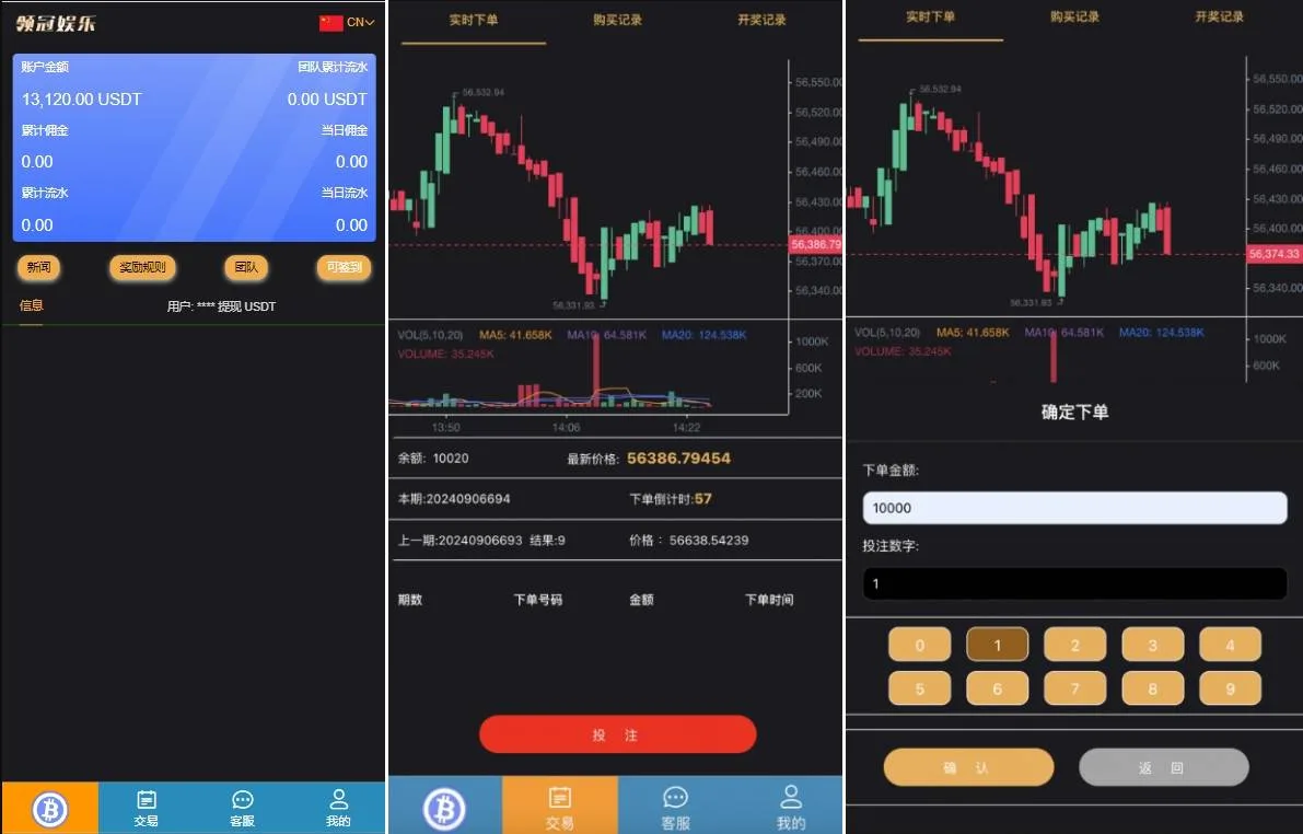 双语言BTC竞猜下注系统源码 USDT投注竞猜系统源码下载附带教程