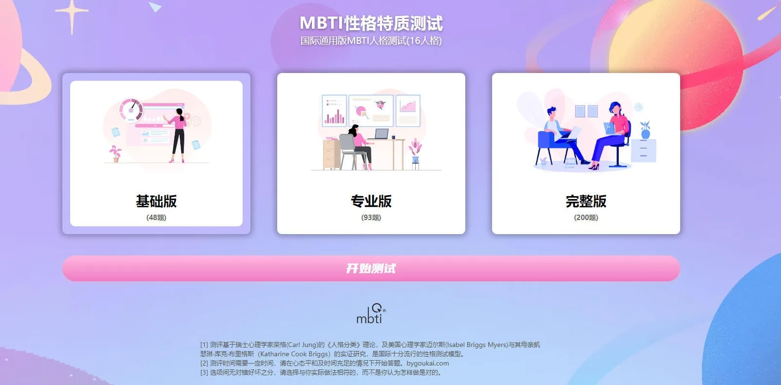 运营级MBTI十六型人格职业性格测试源码完整版源码下载
