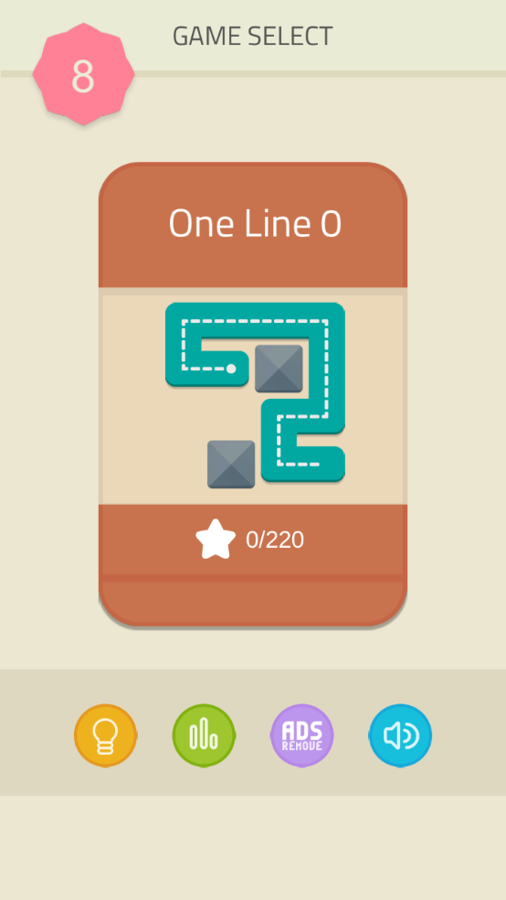 一笔画填充拼图源代码，One Line Puzzle