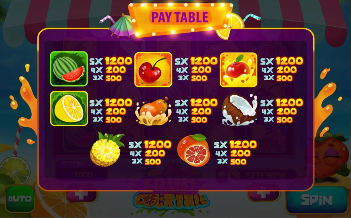 《Fruit Cocktail Slot Game》源码